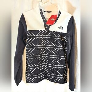 Nwt The North Face L 14/16 Fleece Snap Pullover